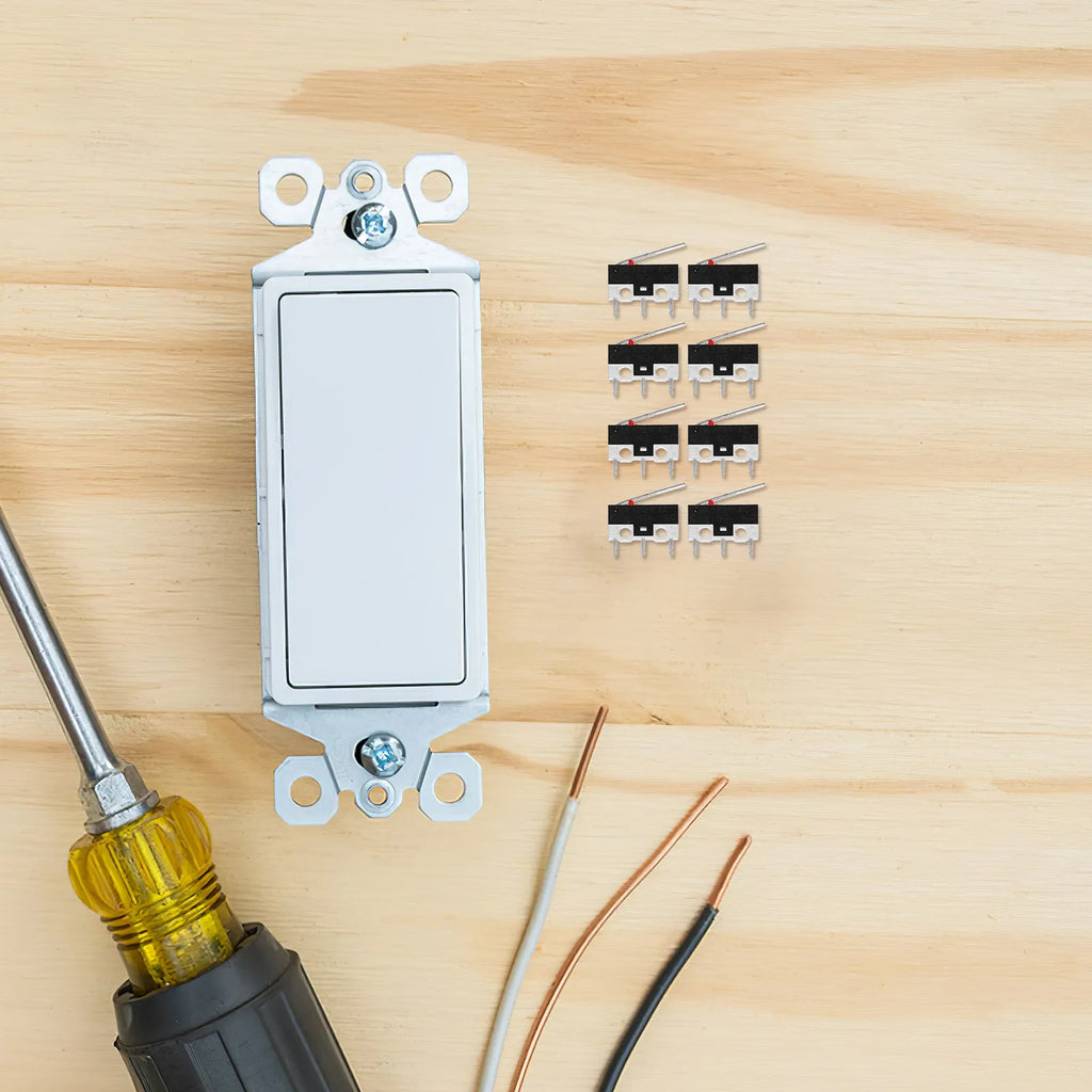 20pcs Plug Board Switch Micro Limit Switch Lever Arm For Appliance Door Control Replacement Electrical Switches Durable Compact
