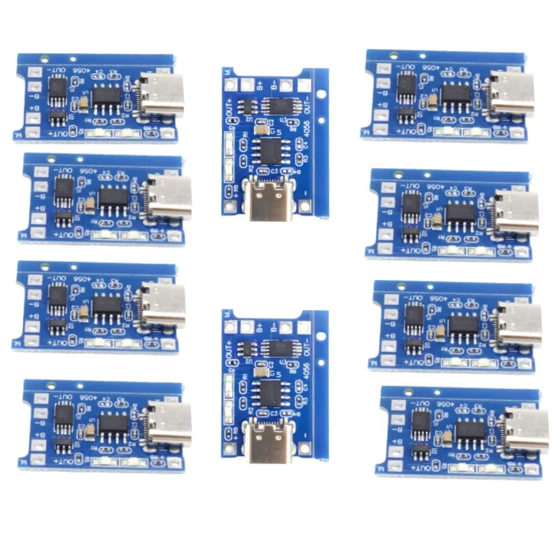 3/10pcs TP4056 Protection Dual-Function 5V 1A Type-C 18650 Lithium Battery Charging Board Charging Module