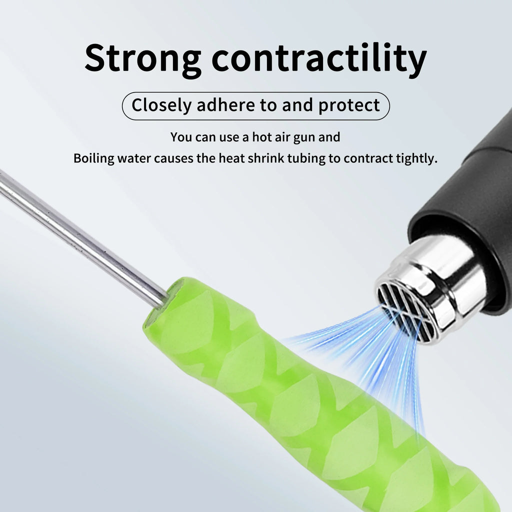 1/3/5Pcs New Type NoctilucentTubing Anti Slip Heat Shrink Tube Shrinkage Ratio For Fishing Rod Or DIY Electrical Insulation