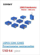 LA42DWQ-22 1K 2K 5K 10K 20K 50K 100K 200K 22mm Diameter Pots Rotary Potentiometer Converter Governor Inverter Resistance Switch