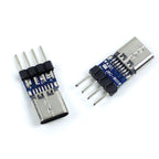 USB 3.1 Female Socket with PCB Board Connector Type C Female Male Head Connector Adapter Breakout Test Board 180 Degree Vertical