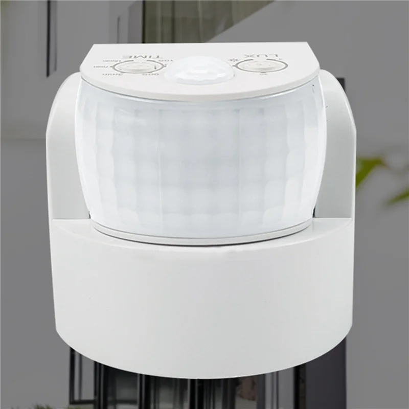 FEDI-2X Waterproof Double Infrared Probe Motion Sensor IP65 AC 220V-240V PIR Motion Detector Automatic 120 °White