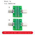 TYPE-C Male and Female Header Test Board Double-Sided Positive and Negative Insertion Row Pin 24P Male to Female USB3.1 Adapter