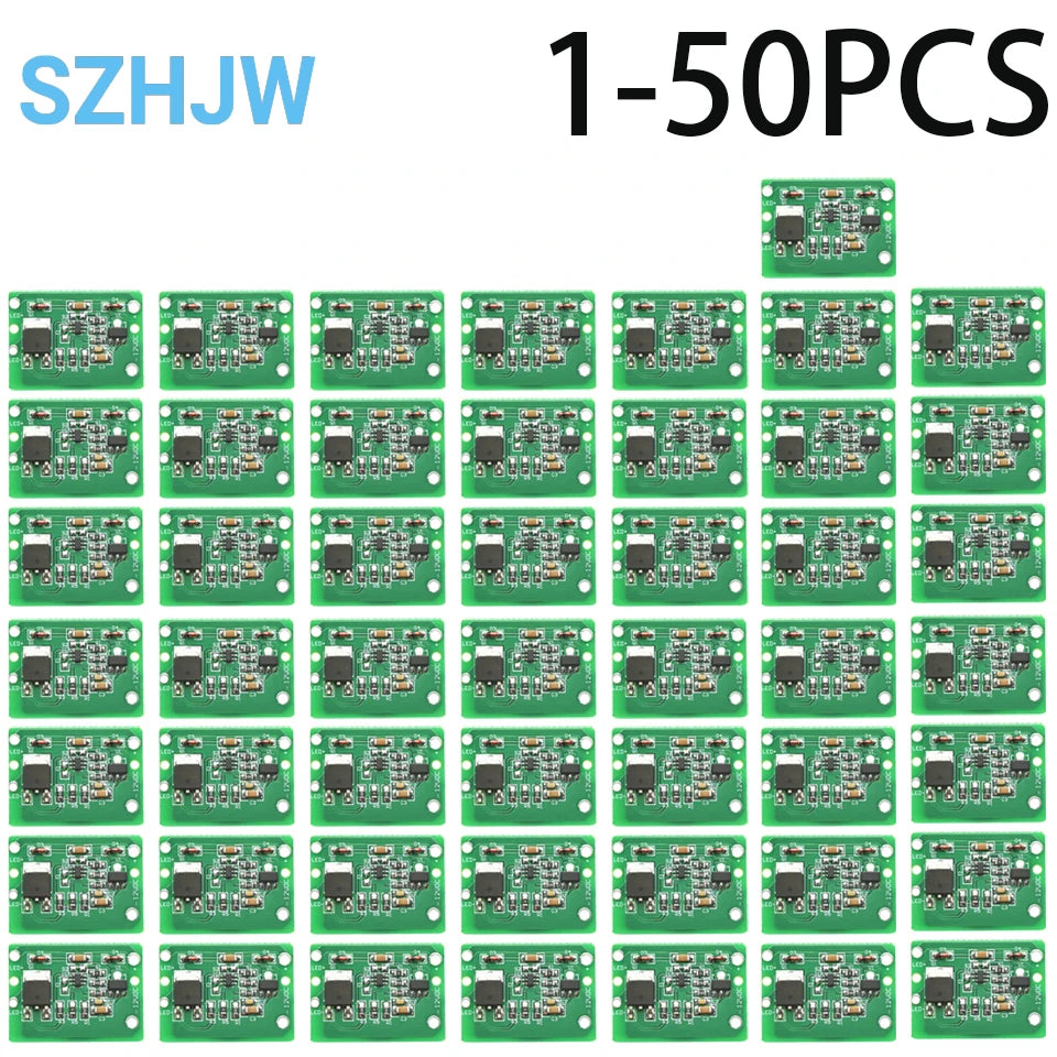1-50PCS TTP223 Capacitive Touch Switch with Relay 6-20V 3A for Car LED Mirror Light Arduino Control