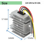 12V 24V to 5V 3A 5A 10A 8-36V to 5V Step Down Power Converter 8-36V Buck to 5V Supply Switching Power for Car Quality Toys