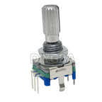 10PCS Half / Plum Axis Rotary Encoder, Handle Length 5Sets 15mm 20mm Code Switch/ EC11/ Digital Potentiometer With 13/15*17 Cap