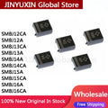 100Pcs SMBJ12CA SMBJ12A SMBJ13CA SMBJ13A SMBJ14A SMBJ14CA SMBJ15A SMBJ15CA SMBJ16A SMBJ16CA SMBJ unidirectional bidirectional