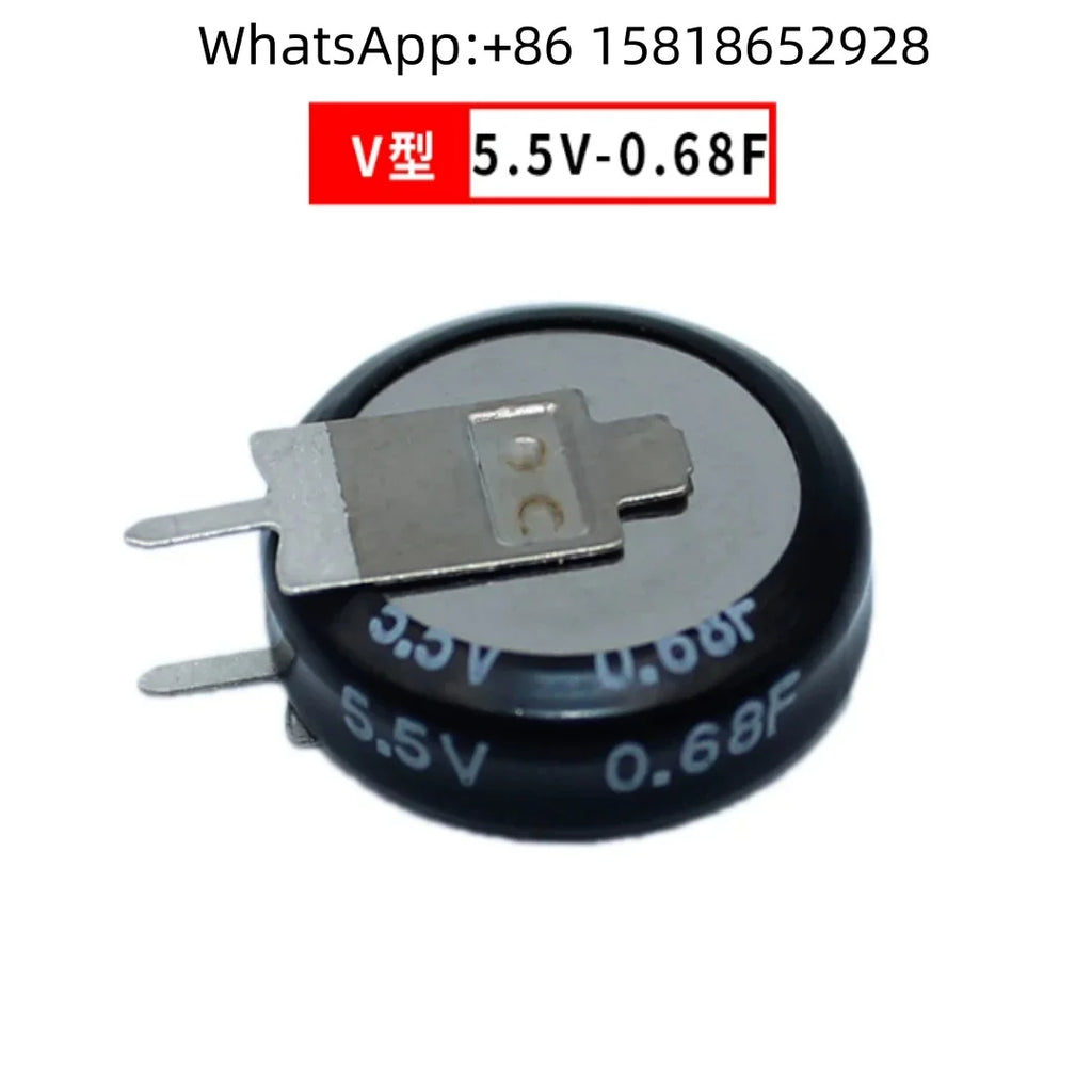 4pcs Super Capacitors V.H.C Type 5.5V 0.1F, 5.5V 0.22F, 5.5V 0.33F, 5.5V 0.47F, 5.5V 1.0F, 5.5V 1.5F, 5.5V 2.5F, 5.5V 5.0F, 5.5V