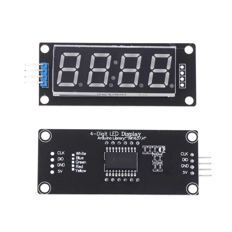 Y-1 Piece 0.56" 4-Digit LED Display Module TM1637 7-Segment Digital Tube for Arduino Electronic Clock Display Board