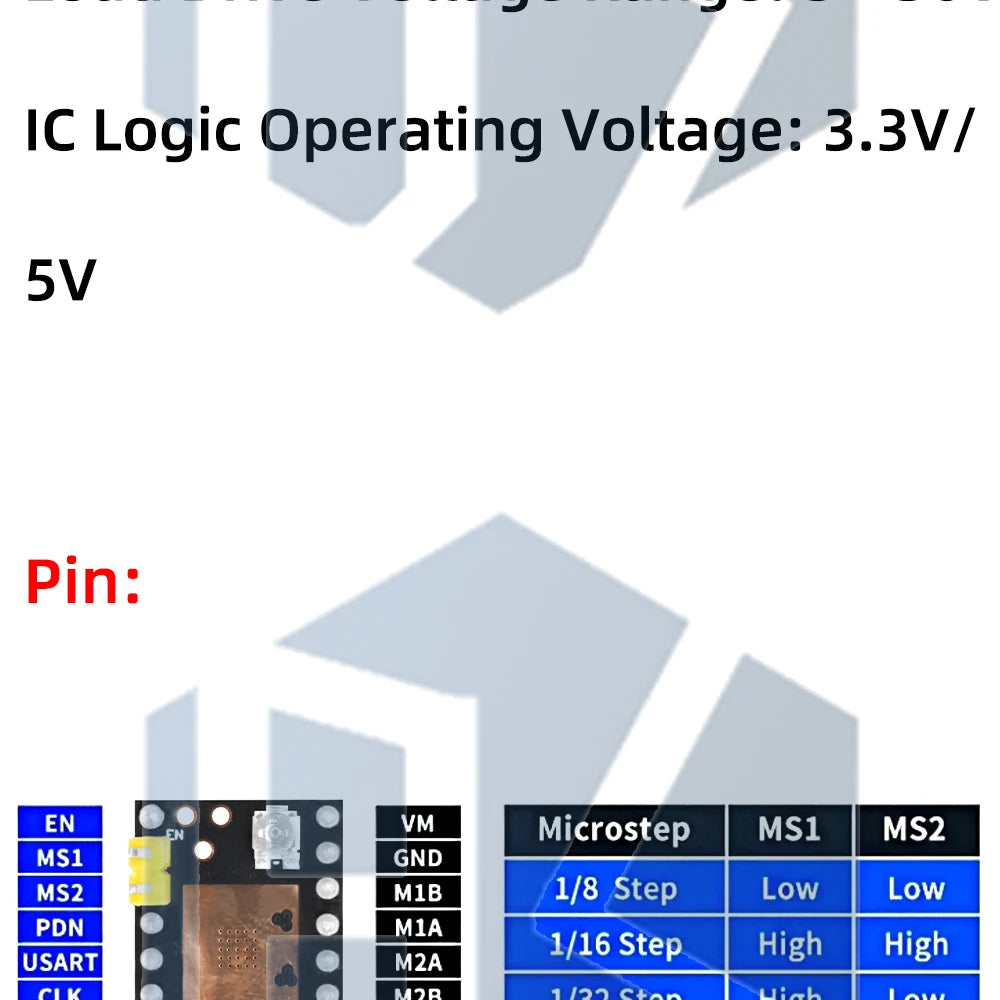 5.5v-28v TMC2130 TMC2209 compatible stepper motor silent driver module 256 subdivision replaces TMC2208 A4988