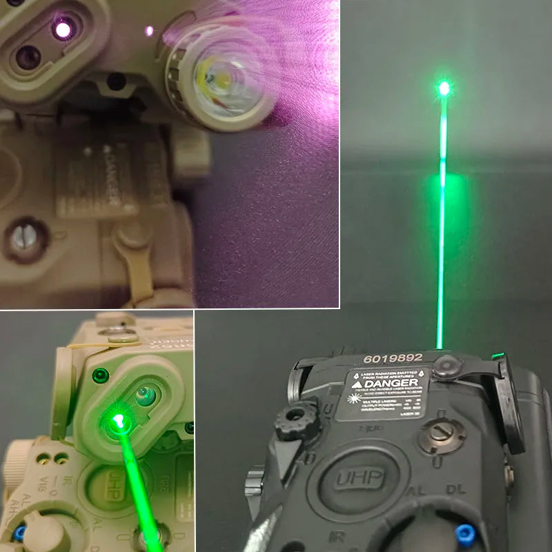 US Warehouse Tactical Gear PEQ15 PEQ Indicator Red Green Dual Laser/IR Light/IR Laser AR15 HK416 Hunting Accessory Fit 20MM Rail