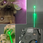 US Warehouse Tactical Gear PEQ15 PEQ Indicator Red Green Dual Laser/IR Light/IR Laser AR15 HK416 Hunting Accessory Fit 20MM Rail
