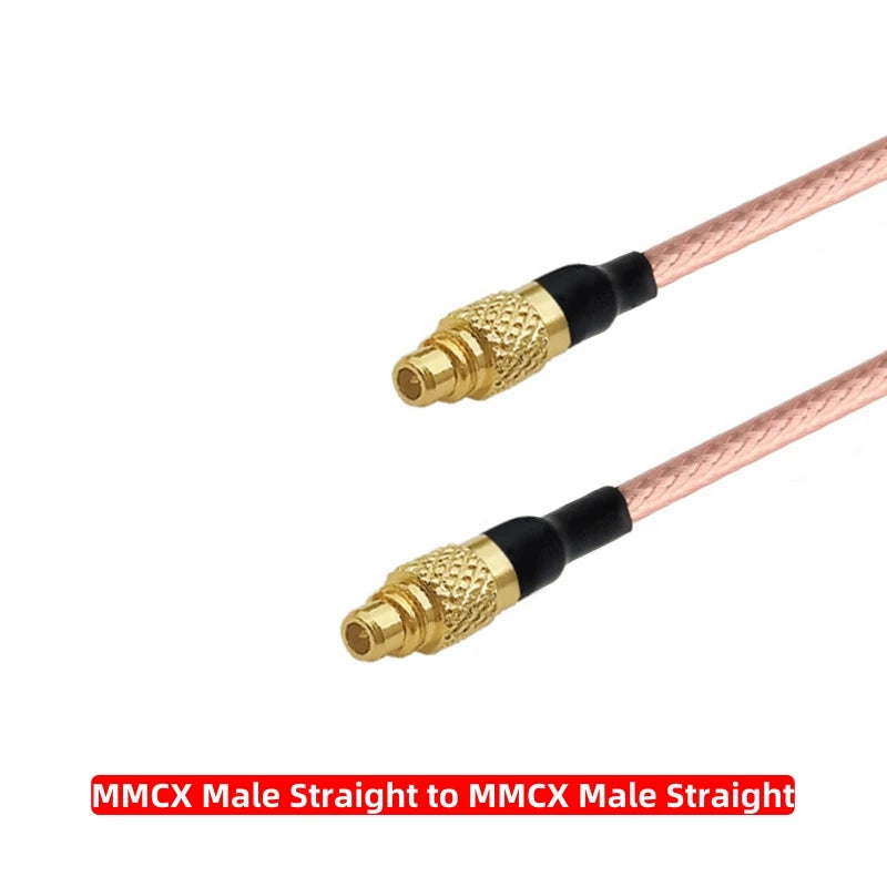 MMCX Male Straight Right Angle 90 Degree to SMA Female Male Flange Panel Mount RG316 Pigtail FPV Antenna Extension Cable for RC