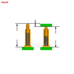 10 Piece Pogo Pin Connector Pogopin Battery Spring Load Contact SMD Pin PCB 2 3 4 5 6 7 8 9 10 12 14 15 16 mm Test Spring Probe