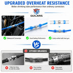 915 pieces welding sealed line connectors, heat shrink butt connectors, insulated electrical butt splicing terminal blocks, suitable for marine, automotive and truck wiring terminals
