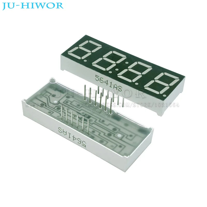 5pcs 0.56 Inch 12Pins C-C 5463AS C-A 5463BS 4 Digits Bits 7 Segment Red Clock LED Digital Display Digitron Common Anode Cathode