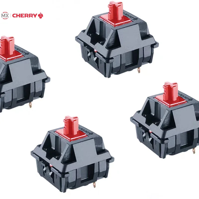 Original Cherry MX Mechanical Keyboard Switches Click Linear Tactile Red Brown Blue Silver Switch 3 Pin Black Shell For PC Gamer