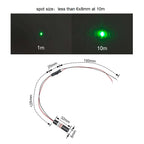 Economical Compact Green Dot Laser Diode Module 520nm D8mm 5mW 10mW 3V 5V 12V 24V Industrial Grade for Woodworking Machinery