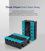 DA Three Phase Solid State Relay  25A 40A 100A DC TO AC 3 Phase SSR 3-32V DC Control 24-480V