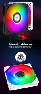 PC Cabinet RGB Fan 9cm Ultra-Thin 9215 9225 15mm 25mm Slim ITX Case Cooler Fans 5V 3Pin ARGB+ 4Pin PWM Control Black White