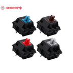 Original Cherry MX Mechanical Keyboard Switches Click Linear Tactile Red Brown Blue Silver Switch 3 Pin Black Shell For PC Gamer
