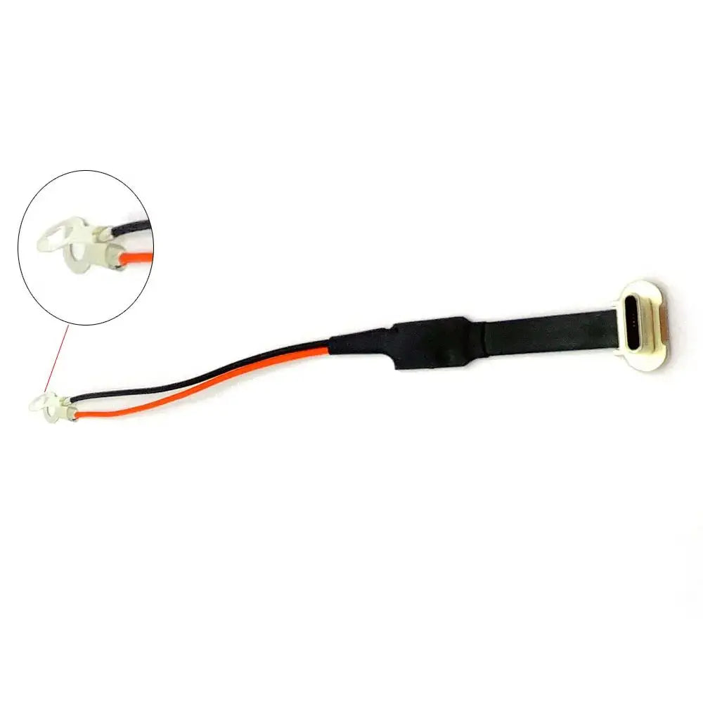 10Pcs USB C Type-c 2Pin 5A with 56K Resistor FPC Soft Flat Cable Male Charging Cable Fast Charge Wire Extention For Phone