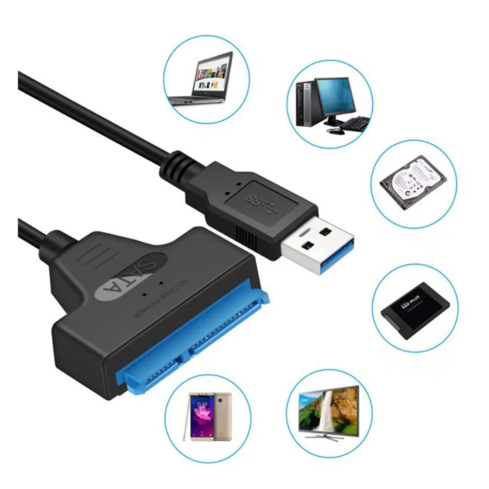 USB 3.0 to SATA 22 Pin Cable Sata To USB 3.0 Adapter Converter Support 2.5/3.5 Inch External HDD SSD Hard Drive Sata