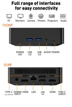 Windows 11 Pro Mini Pc Intel i9 10980HK i3 6100U Mini PC Computer 16GB 32GB RAM 1TB SSD Gaming PC Wifi 6 BT5.2 Mini PC Desktop