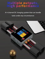 HOTA F6 QUAD-CHANNEL SMART Charger DC1000W 4*15A for Lipo LiIon NiMH Lipo Battery Balance Charger Discharger with USB 45W Type-C