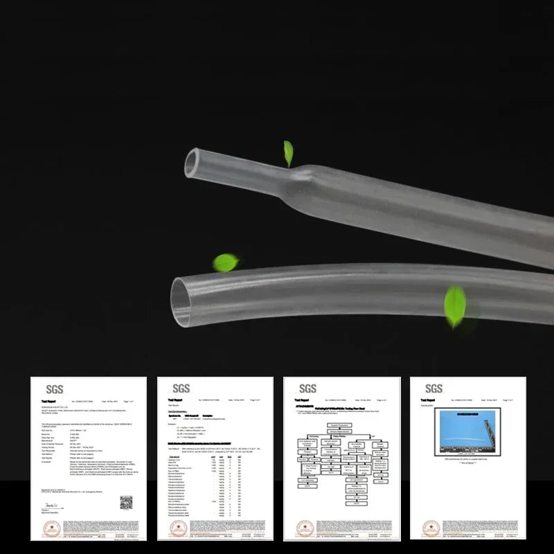3/8/25M 2:1 Heat Shrink Heatshrink Tube Clear Diameter 0.6mm ~ 150mm Wire Repair DIY Cable Protecctor Sleeving Wrap Tubing