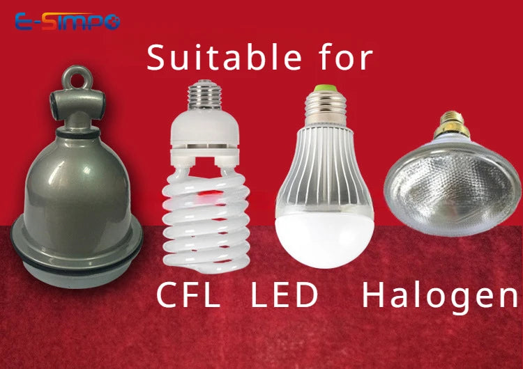 E27 Dust/Waterproof Porcelain Livestock Veterinary Farm High Temp Resist Aluminum Heat Warm Light Tee Lamp Hanger Holder Socket