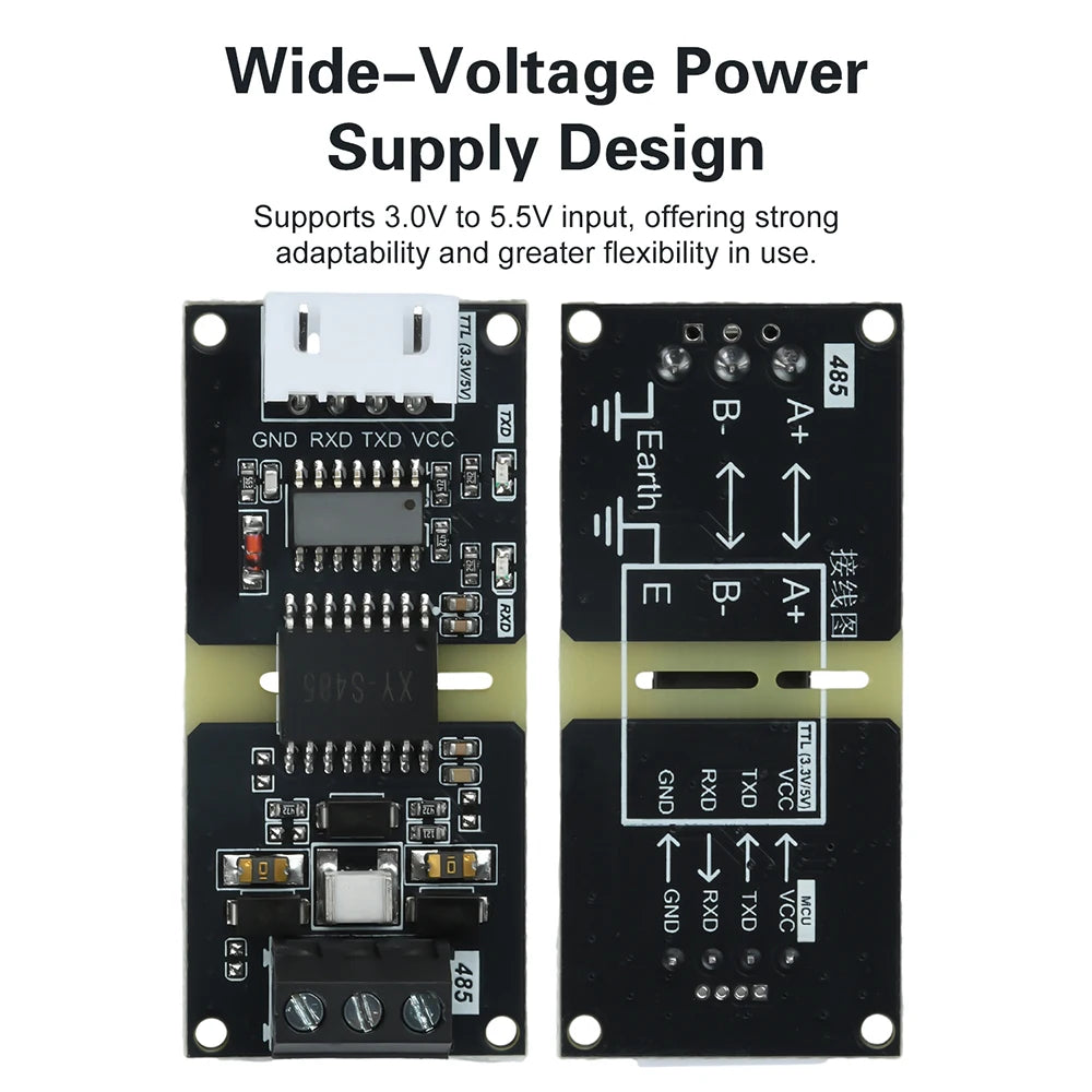 TTL to RS485 Converter Module with 16KV Isolation Voltage Automatic Flow Direction Control for Signal Conversion