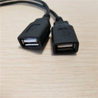 Computer Motherboard Extension Cable USB 9pin To 2-Port 2.0 A Female Connection Line Data Cord 15cm