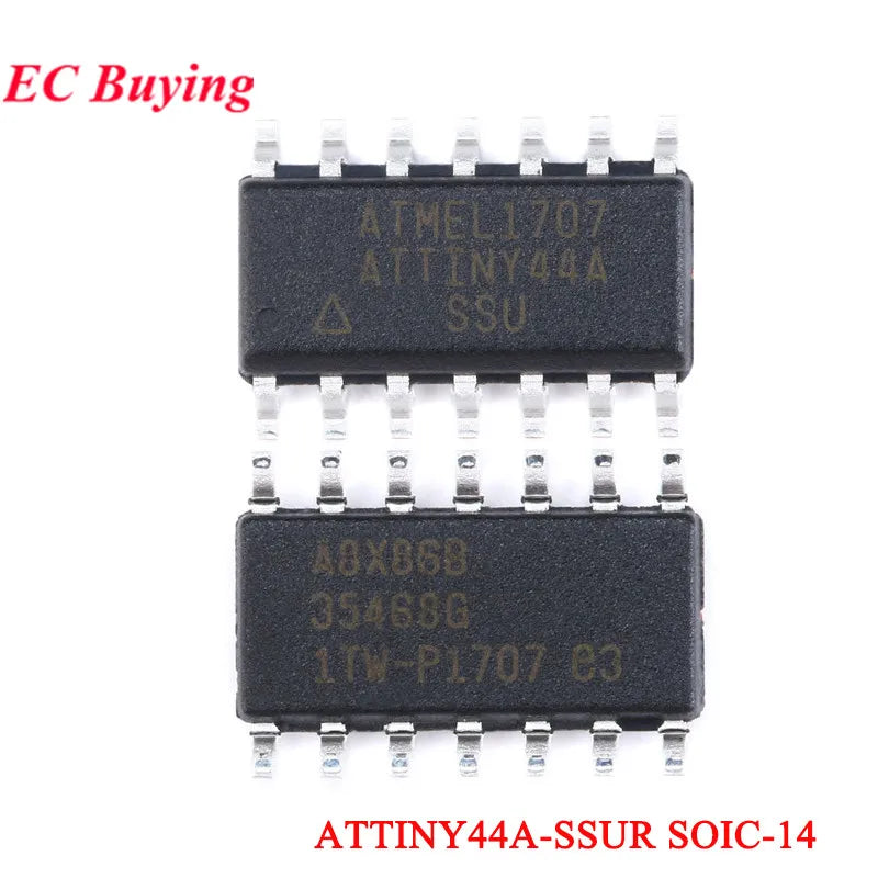 20Pcs/1pc ATTINY85 ATTINY85-20SU ATTINY SOIC-8 8KB 20MHz 8Bit Microcontroller SMD IC Chip ATTINY44A-SSUR ATTINY13A-SSU ATTINY10