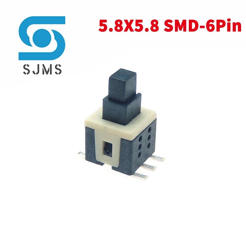 10PCS 5.8x5.8 7x7 8x8 8.5x8.5mm Non-Self-Locking / Self-Locking Switch / UNlock Push 6 Pin Tactile Power Micro Button Switches