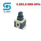 10PCS 5.8x5.8 7x7 8x8 8.5x8.5mm Non-Self-Locking / Self-Locking Switch / UNlock Push 6 Pin Tactile Power Micro Button Switches