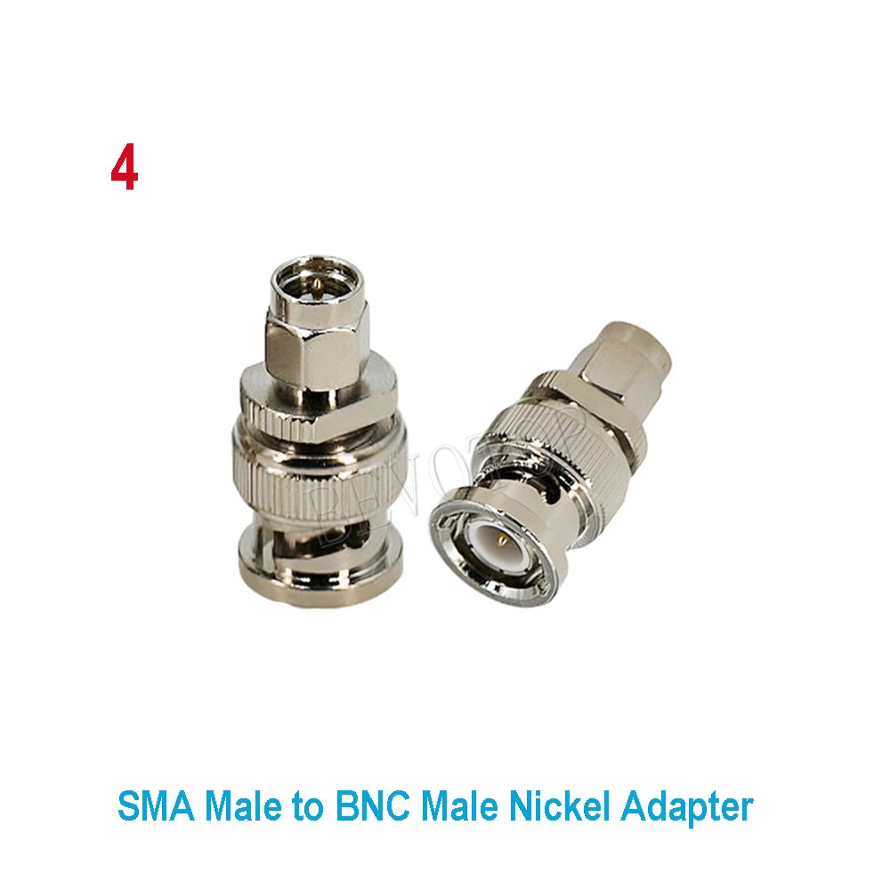 2pcs/lot Pure Copper BNC Male to SMA Female Adapter BNC Female to SMA Male SMA Female to BNC Female BNC-SMA-JJ/JK