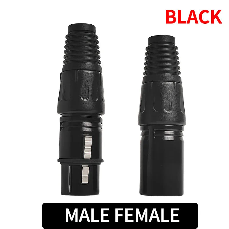 4/10/20pcs MIC Snake Plug Male Female Microphone Cable Connector XLR 3 Pin Wire Connector