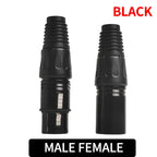 4/10/20pcs MIC Snake Plug Male Female Microphone Cable Connector XLR 3 Pin Wire Connector