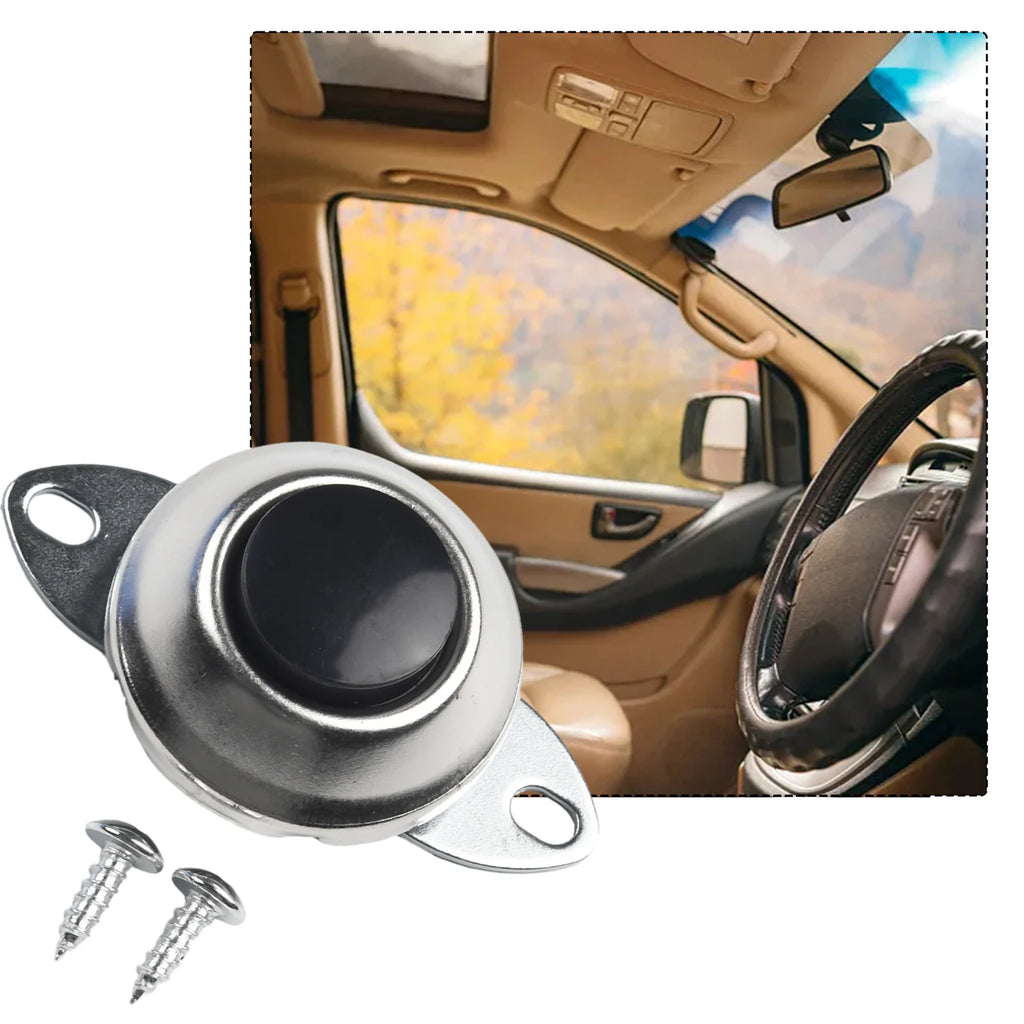 12V Switch Push Button Waterproof Metal Car Boat Track Horn Engine Start Starter 2 Holes 500v DC 100 MOhm Mi Universal