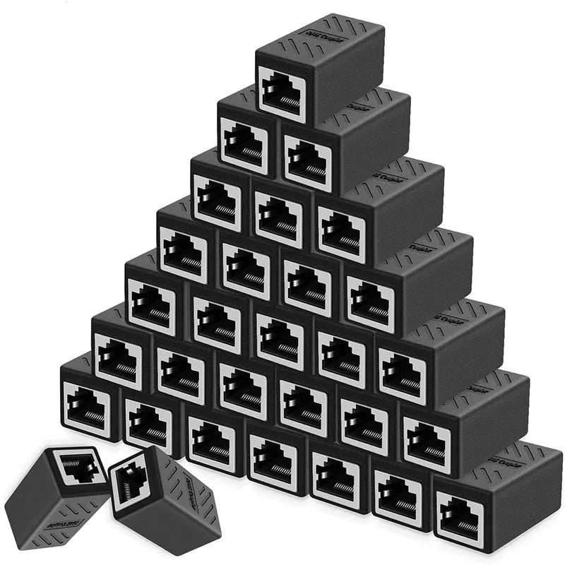 RJ45 Coupler Extender Connector Cat 5 Cat6 Cat6a Ethernet Coupler Female To Female PC Hardware Adapters Ethernet Cable Extender