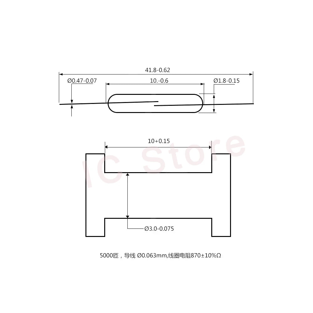 50PCS Magnetic Reed Switch Sensor GPS-11 GPS-14A GPS-14B MKA07101 MKA10110 MKA17101 Normally Open Normally Closed NO NC