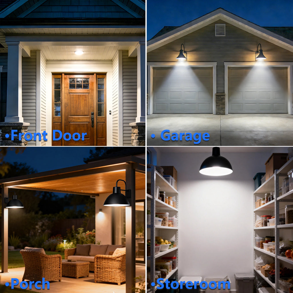 5/10 PACK 9W 12W Motion Sensor LED Bulbs E27 AC 80-265V Auto Dusk ON Dawn OFF Cold Warm Light for Garden Porch Outdoor Lighting