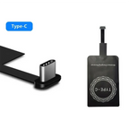Type-C Wireless Charging Receiver Type C Fast Wireless Charger Adapter for Samsung Huawei Xiaomi HLJS