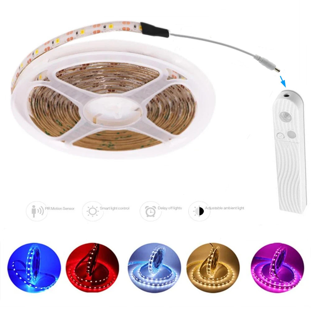 5V USB LED Strip Light Battery Power SMD 2835 3528 60LED 1m 2m 5m White Warm Red Blue Green Ribbon Cabinet Lights Night DC5V