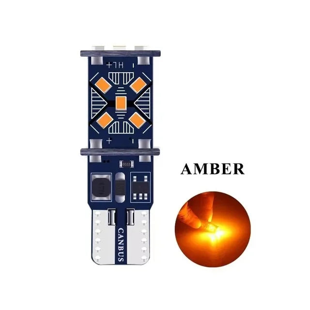 2/10 PCS Super Bright T10 W5W LED Bulbs Canbus 12/24V 7000K White Car Interior Dome Maps Trunk License Plate Wedge Side Lights