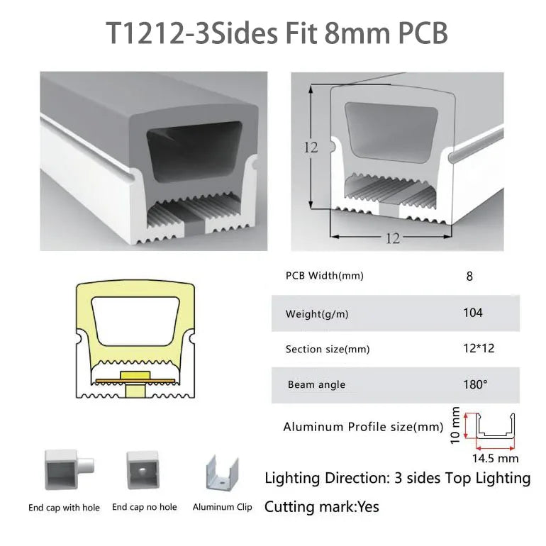 WS2812B WS2815 Neon Silica Gel Tube IP67 Waterproof Outdoor For WS2811 WS2813 SK6812 5050 Addressable RGB LED Strip