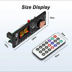 160W Amplifier Bluetooth 5.1 MP3 Decoder Board 2*80W Audio Player 12V DIY MP3 Player Car FM Radio Module TF USB Mic Record Call