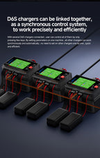 HOTA D6S RC Lipo Battery Charger Magnetic Suction Dual Channel Smart Balance 600W High Power 1-6S Smart Balance Charger
