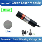 Green Laser Diode Module 10mW Dot Line Cross Projector for Alignment of Cloth Cutting Location